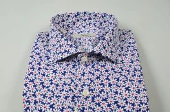 Camicia Ingram In Cotone Stampato Con Margherita Slim Fit -Meyer Shop 0 70aba5d1 1700