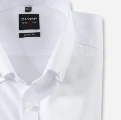 OLYMP Level Five Camicia Olymp Slim Fit Bianca Collo Button Down Cotone Stretch -Meyer Shop 0 7123889c 706