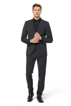 DIGEL Move Slim Fit Abito Grigio Scuro Slim Fit Digel Pura Lana Marzotto Super 100's -Meyer Shop 0 71f8fbe2 1280