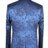 Baggi Men Abito Da Sposo Baggi Damascato Blu Marine Slim Fit