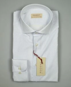 Regent By Pancaldi Camicia Pancaldi In Cotone Stretch Stampato Slim Fit -Meyer Shop 0 7305f8f7 1200