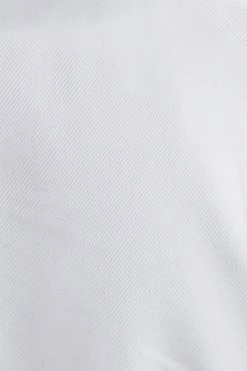 Camicia Ingram Bianca Slim Fit In Cotone Twill Diagonale Doppio Ritorto