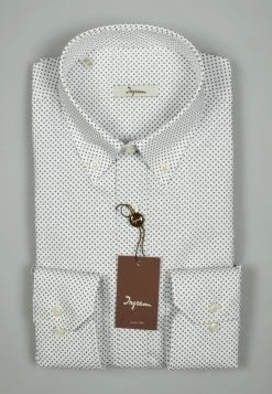 Camicia Button Down Ingram Puro Cotone Disegno Piccolo Stampato -Meyer Shop 0 73be43cb 1200