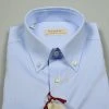 Regent By Pancaldi Camicia Pancaldi Celeste Cotone Twill Button Down
