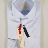 Camicia Slim Fit Azzurra Regent By Pancaldi In Cotone Operato