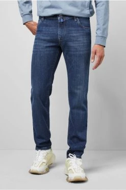 Jeans Blu Stone Washed Denim Autentico Regular Fit M5 By Meyer -Meyer Shop 0 7508256f 1200