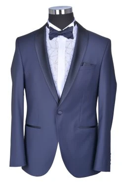 Baggi Men Smoking Blu Navy Baggi Cerimonia Slim Fit Completo Di Panciotto E Papillon -Meyer Shop 0 752617e4 1700
