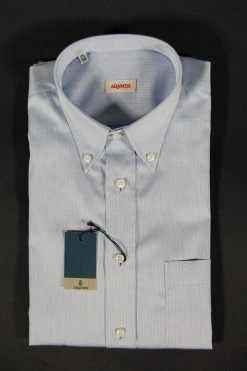 ARAMIS By Inghirami Company Camicia Celeste Aramis Collo Button Down Con Taschino -Meyer Shop 0 765334fc 1200