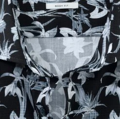 OLYMP Level Five Camicia Olymp Fantasia Floreale Blu Slim Fit