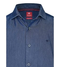 PURE SHIRT Camicia In Jeans Slim Fit Pure Collo Alla Francese -Meyer Shop 0 779e2044 1000
