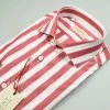 Regent By Pancaldi Camicia Pancaldi Slim Fit A Righe Rosse Larghe Cotone Stretch
