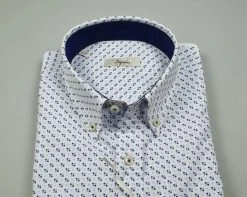 Camicia Button Down Ingram In Cotone Stampato Regular Fit