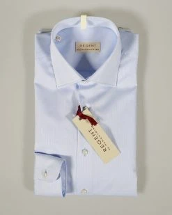 Regent By Pancaldi Camicia Pancaldi Celeste Chiaro Vestibilità Regolare -Meyer Shop 0 7a7d7c15 1200