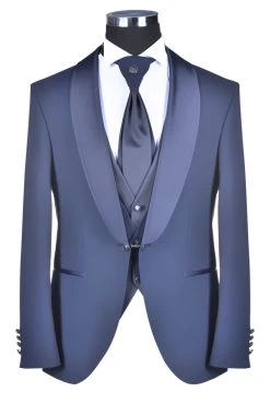 Baggi Men Abito Da Sposo Blu Baggi Cerimonia