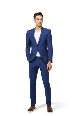 DIGEL Move Slim Fit Abito Slim Fit Digel Blu Marine Pura Lana Marzotto Super 100's -Meyer Shop 0 7dee9f7f 1280