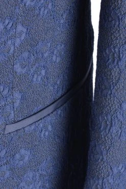 Baggi Men Abito Slim Fit Alla Coreana Blu Damascato Con Gilet E Cravatta -Meyer Shop 0 7e31e064 1200