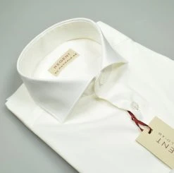 Regent By Pancaldi Camicia Pancaldi Slim Fit Bianca Cotone Stretch Collo Alla Francese -Meyer Shop 0 81833994 1208