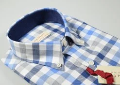 Regent By Pancaldi Camicia Button Down A Quadri Pancaldi In Flanella Regular Fit -Meyer Shop 0 81951917 1600