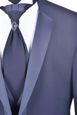 Baggi Men Abito Alla Coreana Da Sposo Blu Navy Baggi Cerimonia -Meyer Shop 0 82488f1f 1700