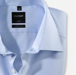Camicia Olymp Celeste Con Polso Doppio Cotone Facile Stiro Regular Fit -Meyer Shop 0 824e239f 706