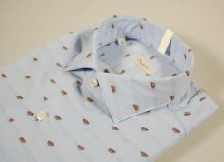 Camicia Slim Fit Ingram Celeste Fil Coupè Con Anguria -Meyer Shop 0 828a90e0 1600