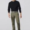 Pantalone Verde Oliva Meyer In Cotone Fairtrade Modern Fit