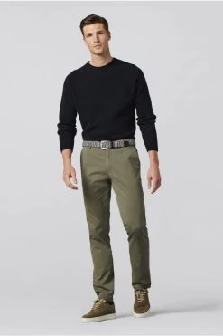 Pantalone Verde Oliva Meyer In Cotone Fairtrade Modern Fit