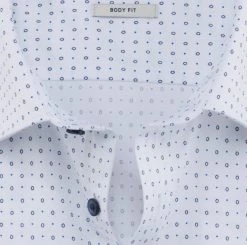 OLYMP Level Five Camicia Olymp Bianca Slim Fit Cotone Stretch Stampato -Meyer Shop 0 83ecbb8b 706