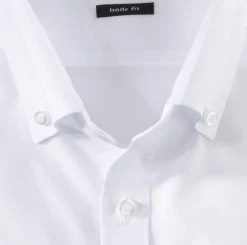 OLYMP Level Five Camicia Olymp Slim Fit Bianca Collo Button Down Cotone Stretch