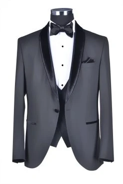 Baggi Men Smoking Nero Baggi Slim Fit Con Petto A Scialle In Velluto -Meyer Shop 0 86a5e431 1200