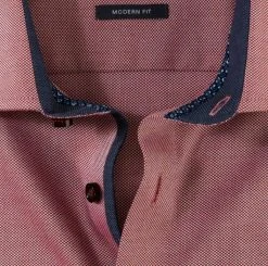 OLYMP Luxor Camicia Olymp Rossa Modern Fit In Cotone Bio -Meyer Shop 0 8c9167bf 706