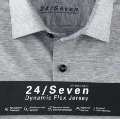 Camicia Olymp Level Five In Jersey Grigio Chiaro Slim Fit -Meyer Shop 0 8da90077 706