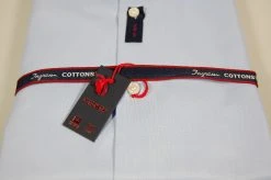 Camicia Ingram No Stiro In Cotone Oxford Celeste