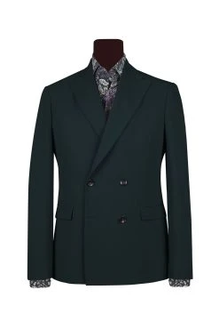Simbols Made In Italy - Made In Puglia Abito Verde Inglese Slim Fit Doppiopetto Simbols Stretch -Meyer Shop 0 8eed7acb 1700