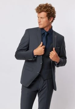 Abito Grigio Slim Fit Con Gilet Roy Robson In Lana Stretch -Meyer Shop 0 8f3248ba 1200