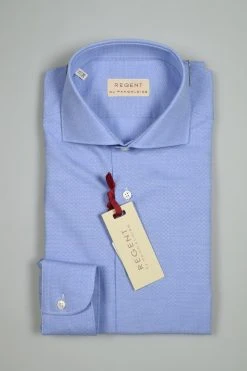 Regent By Pancaldi Camicia Azzurra Pancaldi Slim Fit Collo Francese In Puro Cotone -Meyer Shop 0 8f5dde83 1200