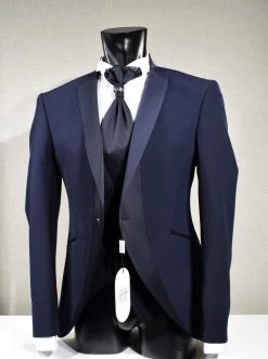 Musani Uomo Abito Smoking Moderno Blu Musani Slim Fit -Meyer Shop 0 8fc2eed0 1200