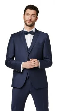 DIGEL Ceremony Abito Slim Fit Elegante Digel Blu Marine Con Gilet -Meyer Shop 0 905b6074 1280