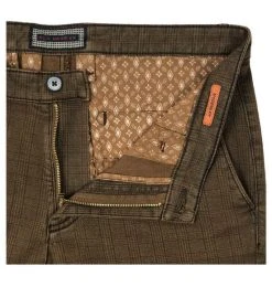 Pantalone Sea Barrier Verde A Quadri Cotone Stretch -Meyer Shop 0 950e977c 579