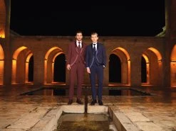 Baggi Men Abito Da Sposo Baggi Cerimonia Blu Slim Fit -Meyer Shop 0 96a554a1 1600