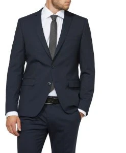 DIGEL Protect 3 Abito Blu Micro Disegno Digel Slim Fit Lana Stretch -Meyer Shop 0 99098475 969