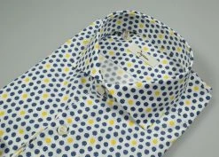 Camicia Ingram In Cotone Stampato Vestibilità Slim Fit -Meyer Shop 0 9959cdcc 1600