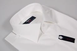 Camicia Ingram Cottonstir Bianca Slim Fit Cotone Lavorato Picchè -Meyer Shop 0 99ae84d2 1600