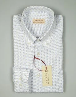 Regent By Pancaldi Camicia Button Down Pancaldi Regular Fit In Cotone Stampato -Meyer Shop 0 9c6d73de 1200