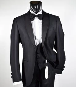 Musani Wedding Smoking Con Panciotto Nero Slim Fit Musani Cerimonia -Meyer Shop 0 a1823645 1200