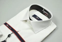 Camicia Ingram Bianca Regular Fit Collo Mezzo Francese