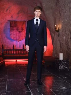 Baggi Men Smoking Nero Baggi Slim Fit Con Gilet E Plastron -Meyer Shop 0 a4c4a40d 1700