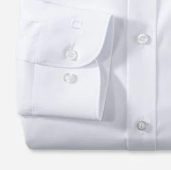OLYMP Level Five Camicia Olymp Slim Fit Bianca Collo Button Down Cotone Stretch -Meyer Shop 0 a5627bbb 706