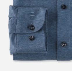 Camicia Olymp Level Five In Jersey Azzurra Slim Fit -Meyer Shop 0 a68386d1 706