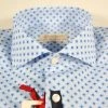 Regent By Pancaldi Camicia Slim Fit Celeste A Fantasia Azzurra Pancaldi